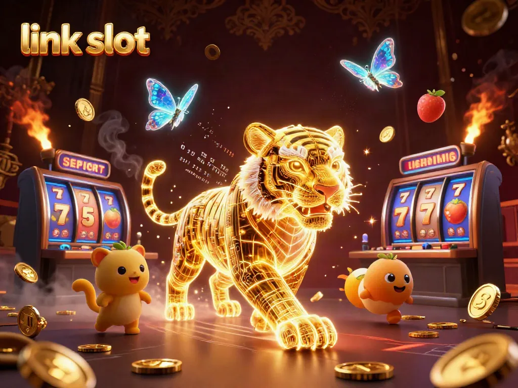 Experience the excitement of link slot games in a vibrant digital casino scene.
