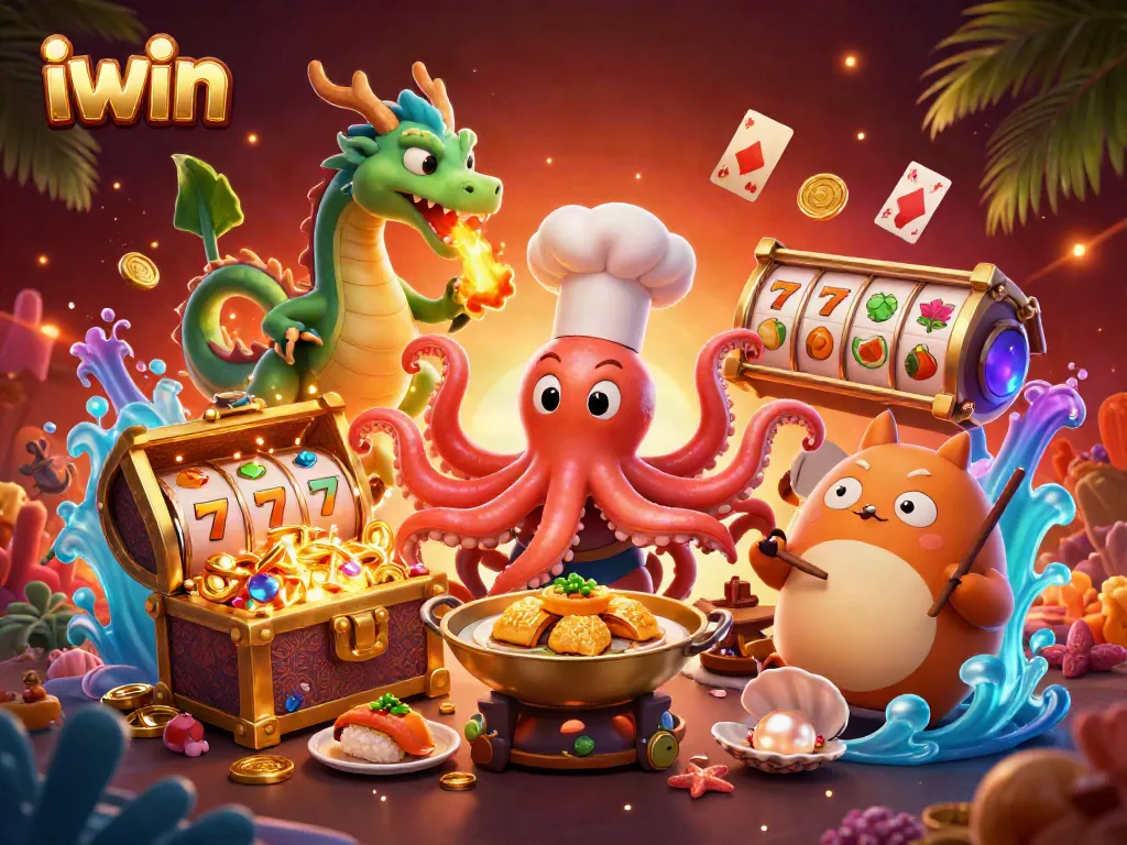 Engage with iwin's exhilarating slot gaming experience featuring animated characters and rich visuals.