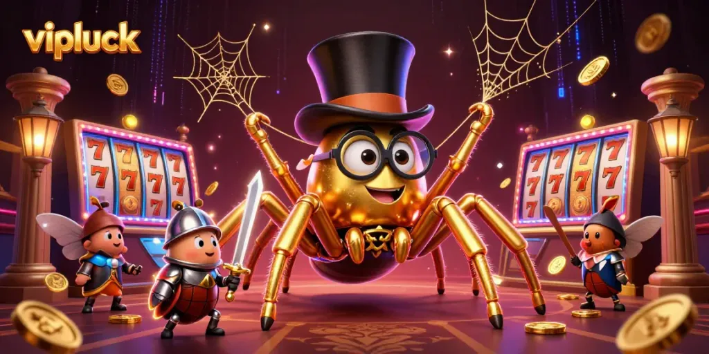 Experience thrilling wins at vipluck with an incredible animated scene of a golden casino adventure.