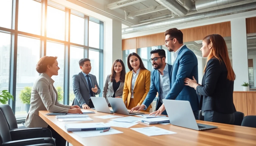 Headhunter Schweiz in Aktion, professionelle Beratung in modernem Büro.