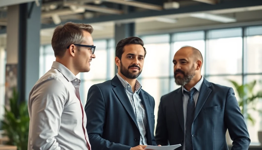 Headhunter Ingenieure in einem professionellen Gespräch über Karrierechancen.